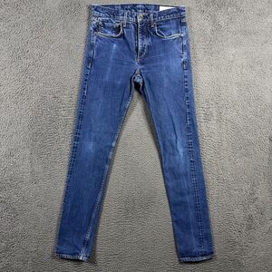 Rag & Bone Jeans Mens 30x32 Blue Fit 2 Slim Fit Dark Wash Selvedge Denim Pants